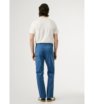 Pepe Jeans Schmale Chino Twill-Hose blau