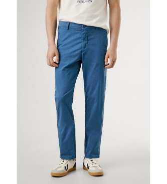 Pepe Jeans Schmale Chino Twill-Hose blau