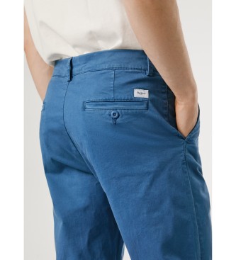 Pepe Jeans Schmale Chino Twill-Hose blau