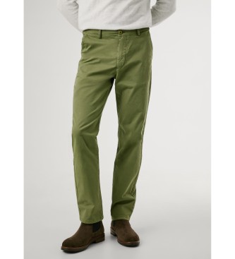 Pepe Jeans Calça Slim Chino Twill verde