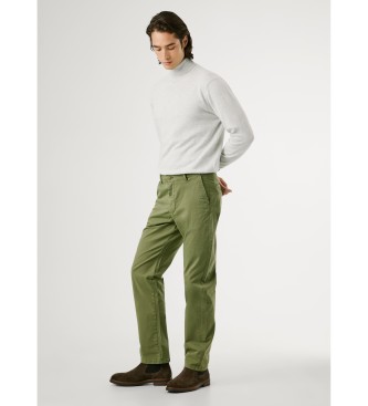 Pepe Jeans Calça Slim Chino Twill verde