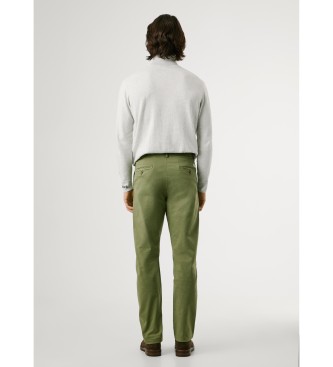 Pepe Jeans Calça Slim Chino Twill verde
