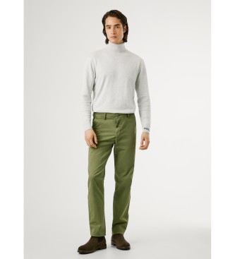 Pepe Jeans Calça Slim Chino Twill verde