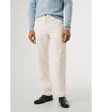 Pepe Jeans Calça Slim Five Pockets Corduroy bege