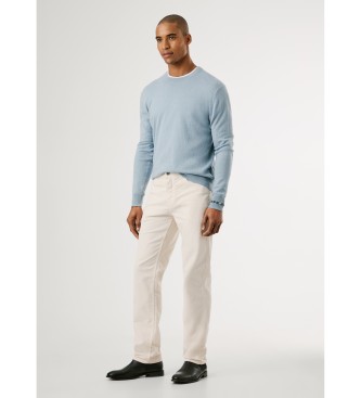 Pepe Jeans Calça Slim Five Pockets Corduroy bege