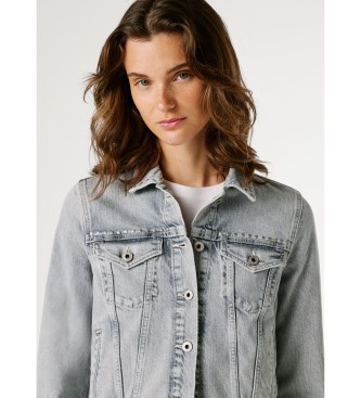 Pepe Jeans Casaco Slim azul-cinzento