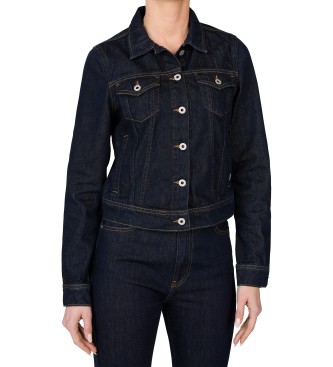 Pepe Jeans Marineblaue schlanke Jacke