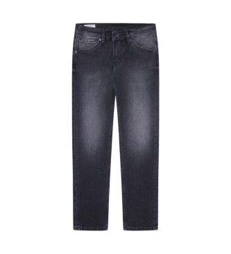 Pepe Jeans Czarne jeansy slim