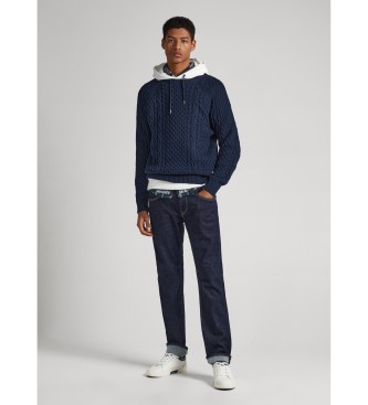 Pepe Jeans Granatowy sweter Sly