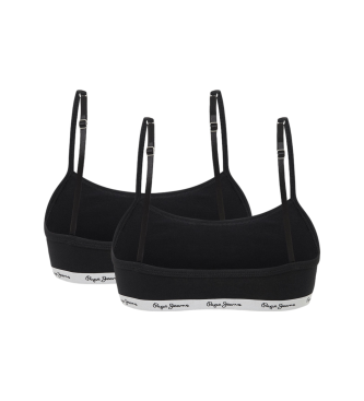 Pepe Jeans Pack 2 Black Solid bras