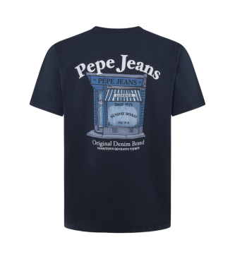 Pepe Jeans Somerton-T-Shirt, marineblau