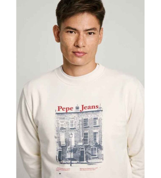 Pepe Jeans Mikina Soren Crew bela