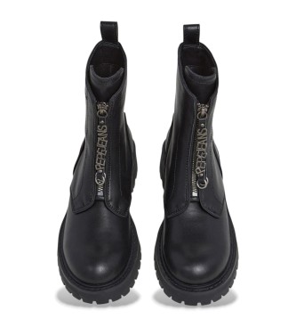 Pepe Jeans Stivaletti in pelle nera Stacy Hug