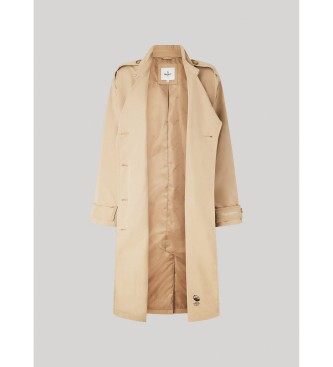 Pepe Jeans Trench stellato marrone