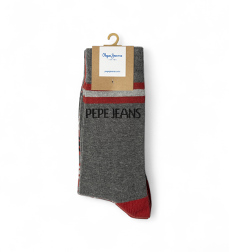 Pepe Jeans Pack 3 Pairs of Geo Star Socks grey, red