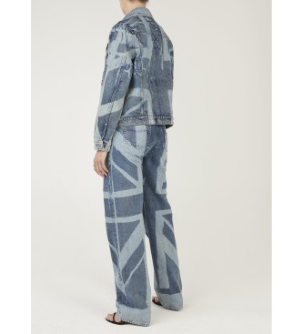 Pepe Jeans Spodnie Eden Iconic w kolorze niebieskim