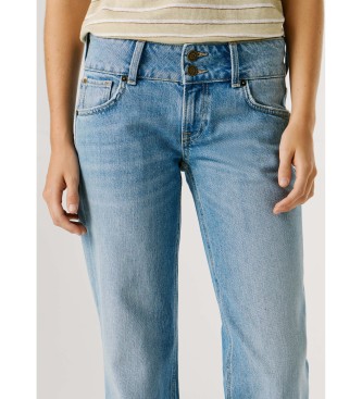 Pepe Jeans Rechte jeans Venus blauw