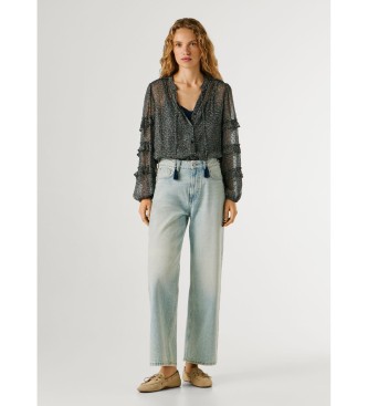 Pepe Jeans Proste kavbojke Lexa blue