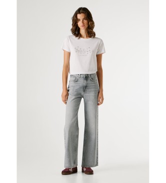 Pepe Jeans Rechte spijkerbroek Lexa grijs