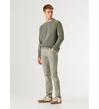 Pepe Jeans Jeans Tapered Stanley cinzento-verde