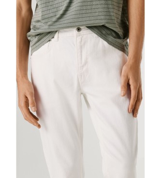 Pepe Jeans Stanley Tapered Trousers branco