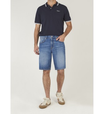 Pepe Jeans Taps toelopende Camden bermuda blauw