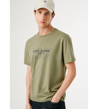Pepe Jeans Zielona koszulka Tharky