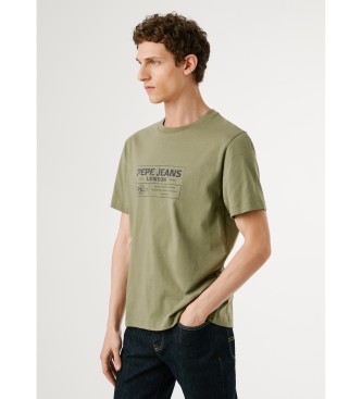 Pepe Jeans Zielona koszulka Tharky