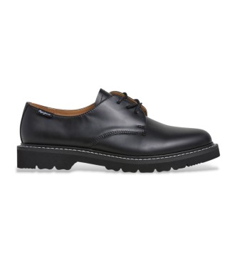 Pepe Jeans Tom Brit sapatos de couro preto