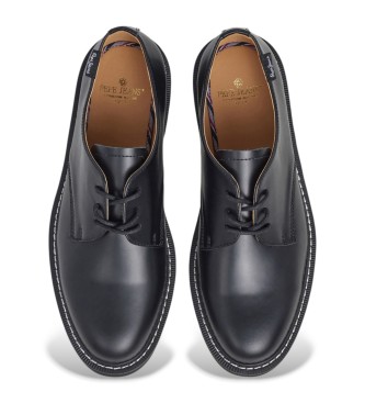 Pepe Jeans Tom Brit sapatos de couro preto