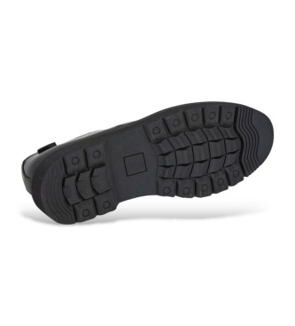 Pepe Jeans Tom Brit sapatos de couro preto