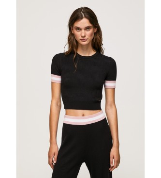 Pepe Jeans T-shirt Ronde Hals Korte Mouw zwart