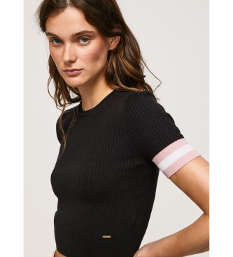 Pepe Jeans T-shirt Ronde Hals Korte Mouw zwart