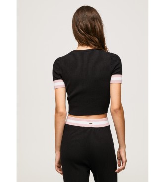 Pepe Jeans T-shirt Ronde Hals Korte Mouw zwart