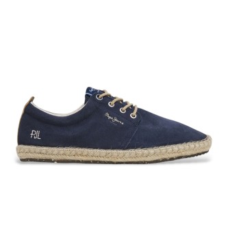 Pepe Jeans Baskets en cuir Tourist West navy