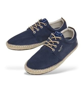 Pepe Jeans Baskets en cuir Tourist West navy