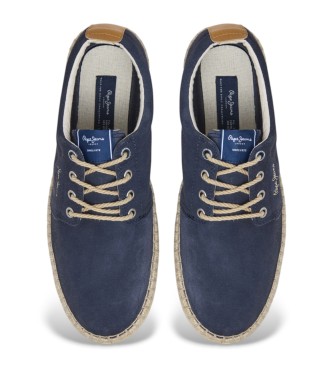 Pepe Jeans Baskets en cuir Tourist West navy