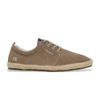 Pepe Jeans Zapatos bluchers de piel Tourist west taupe