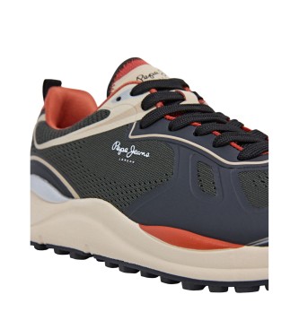 Pepe Jeans Čevlji Trail Tech zelenkasto sivi
