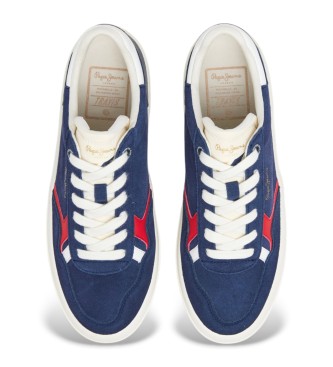 Pepe Jeans Zapatillas De Piel Travis City  marino