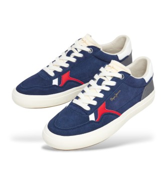 Pepe Jeans Zapatillas De Piel Travis City  marino