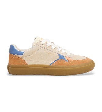 Pepe Jeans Sapatilhas de couro ravis City bege