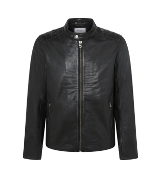 Pepe Jeans Veste motard Tristan noir