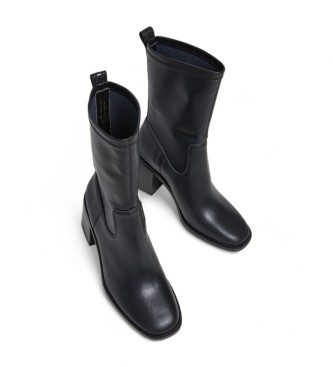 Pepe Jeans Stivaletti Twiggy Flex in pelle nera