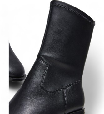 Pepe Jeans Bottines en cuir Twiggy Flex noir