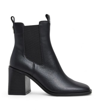 Pepe Jeans Bottines en cuir Twiggy Urban noir