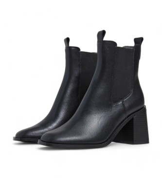 Pepe Jeans Botines de piel Twiggy Urban negro