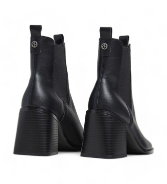 Pepe Jeans Botins Twiggy Urban em pele preto