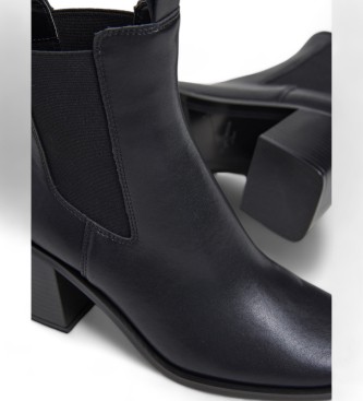 Pepe Jeans Bottines en cuir Twiggy Urban noir