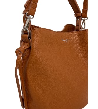 Pepe Jeans Sac Tyler Script marron